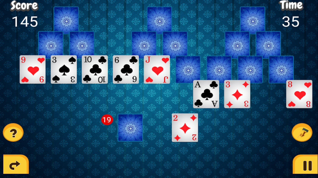 Tri Peaks Solitaire - Gameplay image of android game