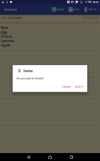 Notepad - عکس برنامه موبایلی اندروید
