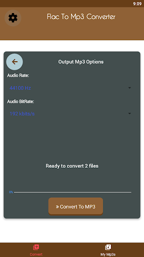 FLAC to MP3 Converter - Image screenshot of android app