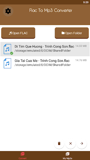 FLAC to MP3 Converter - Image screenshot of android app