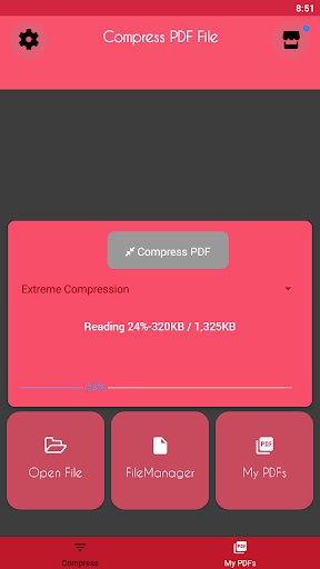 Compress PDF - PDF Compressor - عکس برنامه موبایلی اندروید