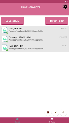 Heic to JPG Converter - Image screenshot of android app