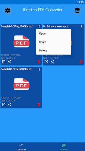 Word to PDF Converter - عکس برنامه موبایلی اندروید