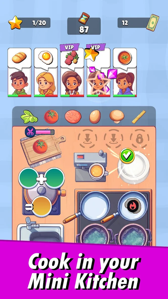 Mini Kitchen Chef: Cooking Sim - عکس بازی موبایلی اندروید