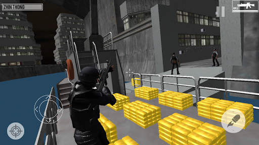 SWAT Dragons City Shooter Game - Gameplay image of android game