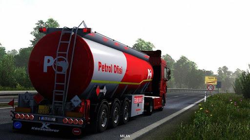 Hill Side Oil Tanker Truck Sim - عکس بازی موبایلی اندروید