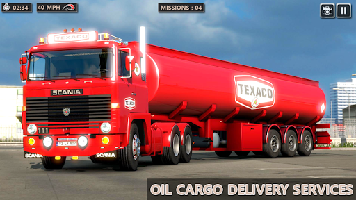 Cargo Truck Real Oil Tanker - Gameplay image of android game
