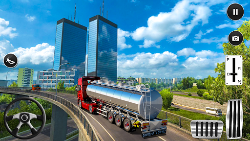 Cargo Truck Real Oil Tanker - Gameplay image of android game