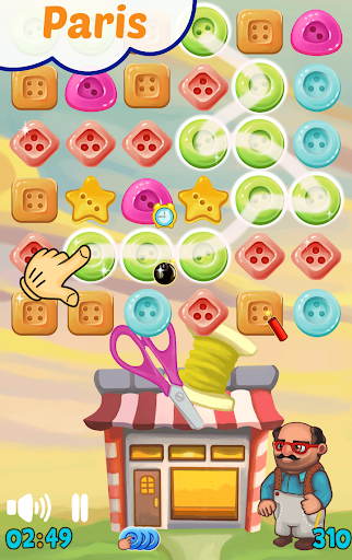 Match Button: find and splash - Gameplay image of android game