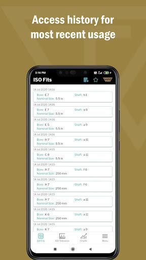 ISO Fits - عکس برنامه موبایلی اندروید