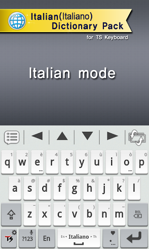 Italian for TS Keyboard - Image screenshot of android app