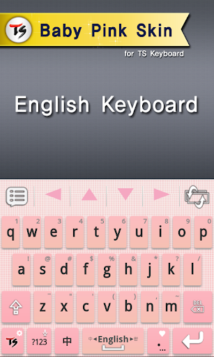 Baby Pink Skin for TS Keyboard - Image screenshot of android app