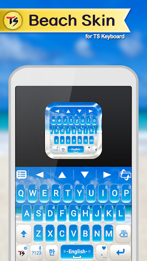 Beach Skin for TS Keyboard - Image screenshot of android app