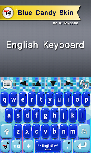 Blue Candy for TS Keyboard - عکس برنامه موبایلی اندروید