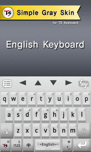 Simple gray for TS Keyboard - عکس برنامه موبایلی اندروید