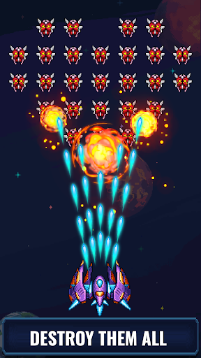 Galaxia Invader: Alien Shooter - Gameplay image of android game