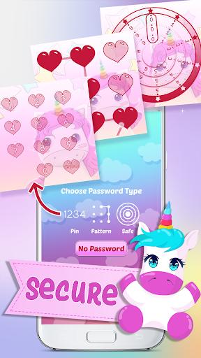 Unicorn Diary with Lock - عکس برنامه موبایلی اندروید
