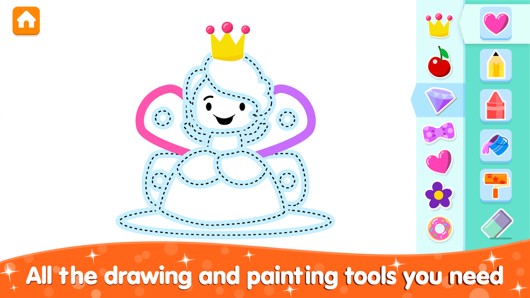 Coloring and Drawing For Girls - عکس بازی موبایلی اندروید