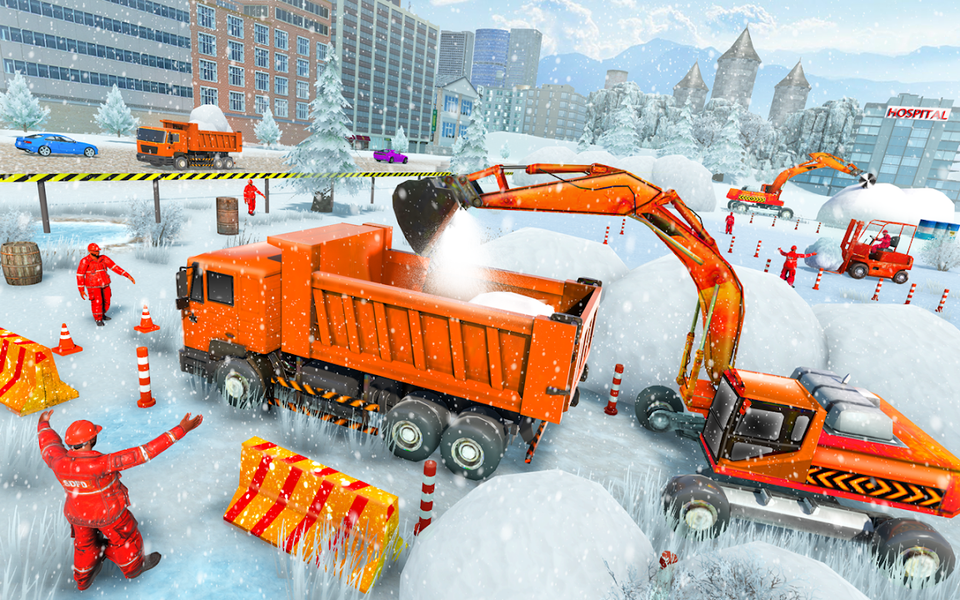 JCB Game 2021: Snow Excavator - Image screenshot of android app