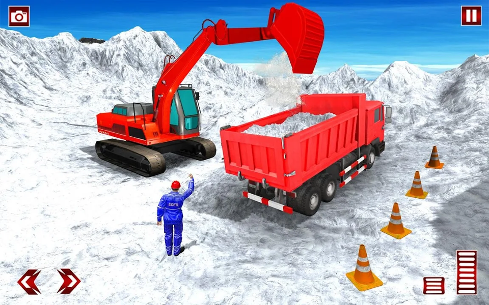 JCB Game 2021: Snow Excavator - Image screenshot of android app