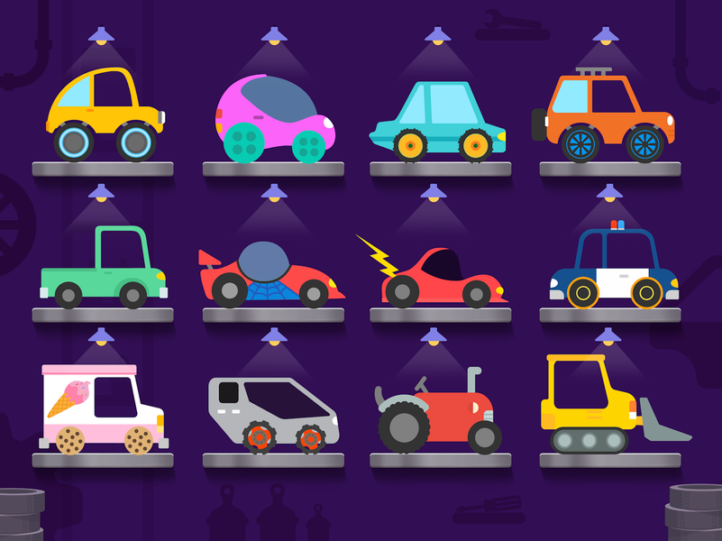 Toddler Car Games For Kids 2-5 - Gameplay image of android game