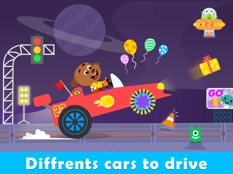 Toddler Car Games For Kids 2-5 - Gameplay image of android game