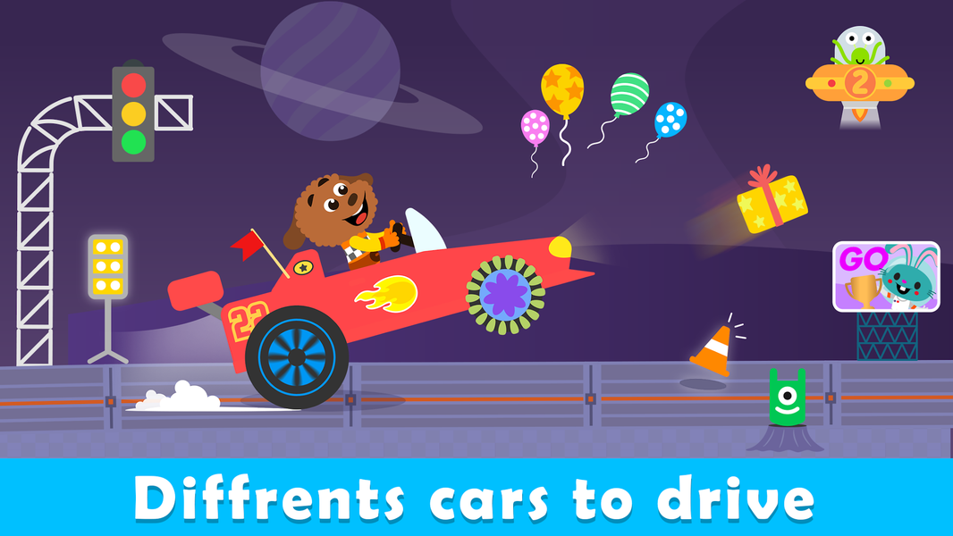 Toddler Car Games For Kids 2-5 - Gameplay image of android game