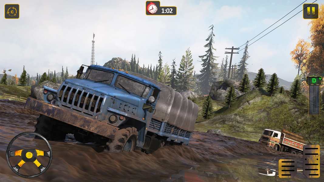Mud Truck Offroad Driving Game - عکس بازی موبایلی اندروید