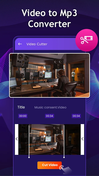 Video to Audio Mp3 Cutter - عکس برنامه موبایلی اندروید
