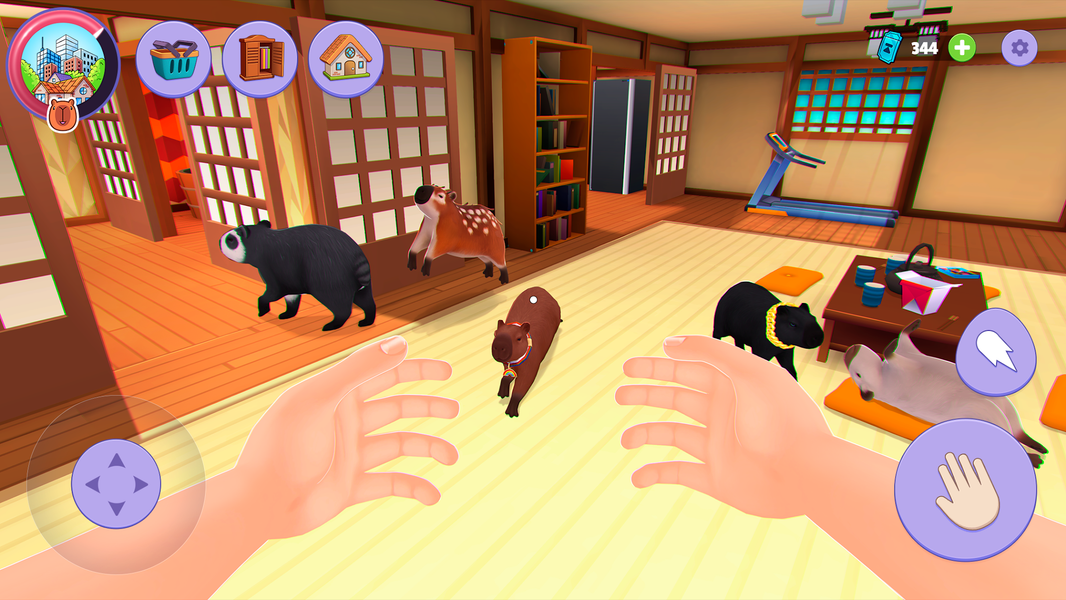 Capybara Simulator: My pets - Gameplay image of android game