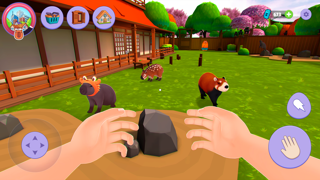 Capybara Simulator: Cute pets - Gameplay image of android game