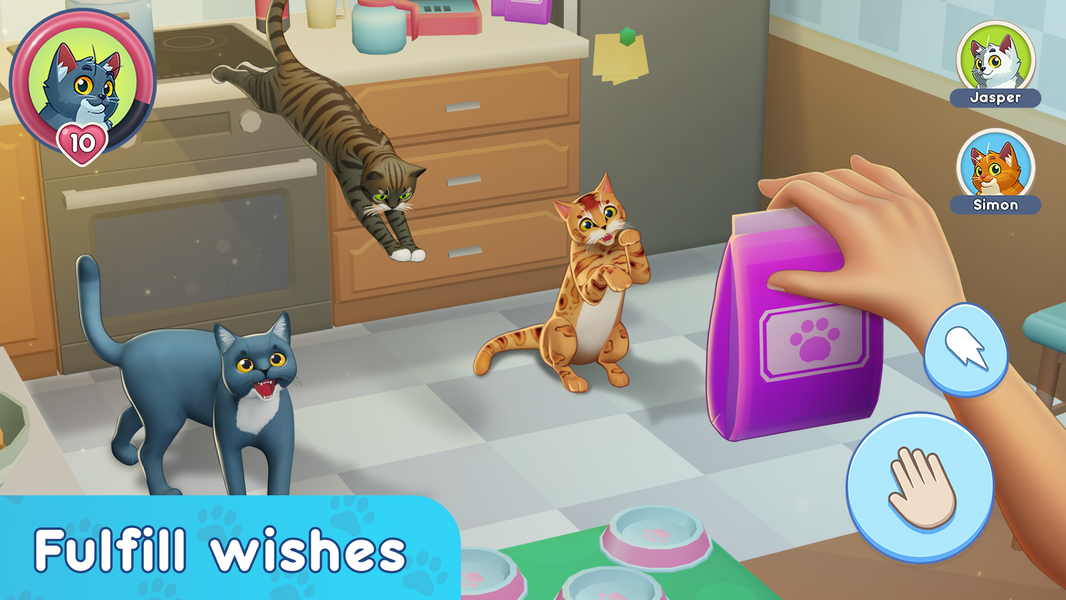 Cat Simulator: Virtual Pets 3D - Gameplay image of android game
