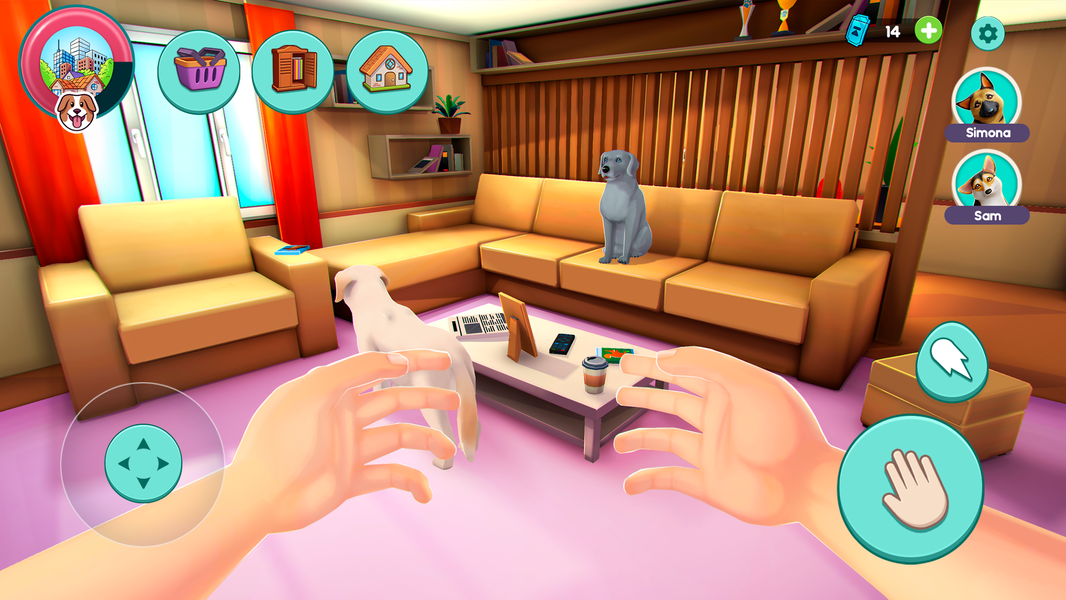Dog Simulator: My Virtual Pets - Gameplay image of android game