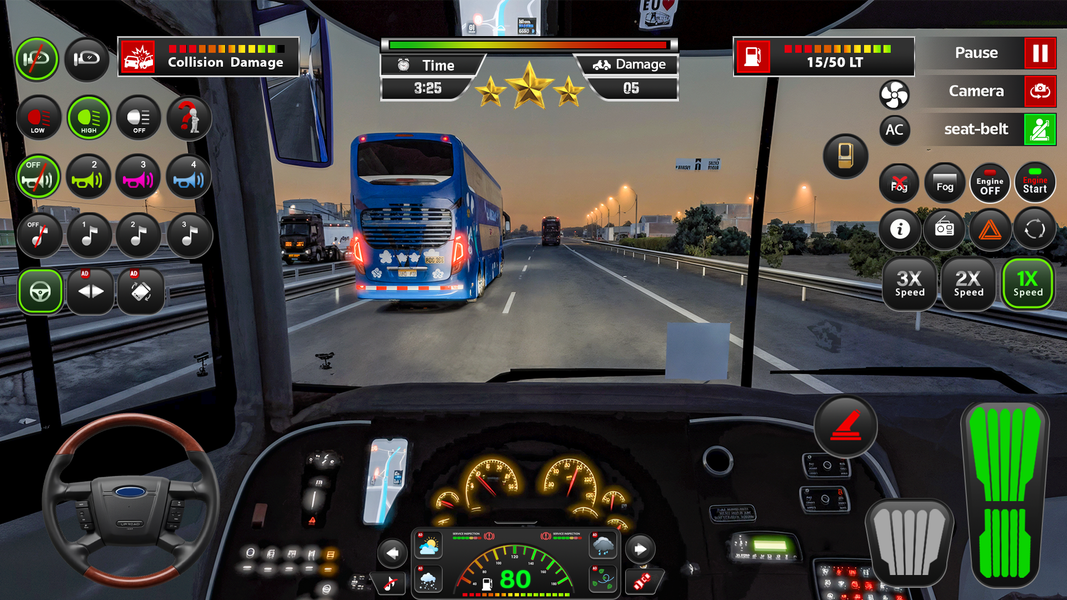 Open World Bus Driving Game ۳d - عکس بازی موبایلی اندروید
