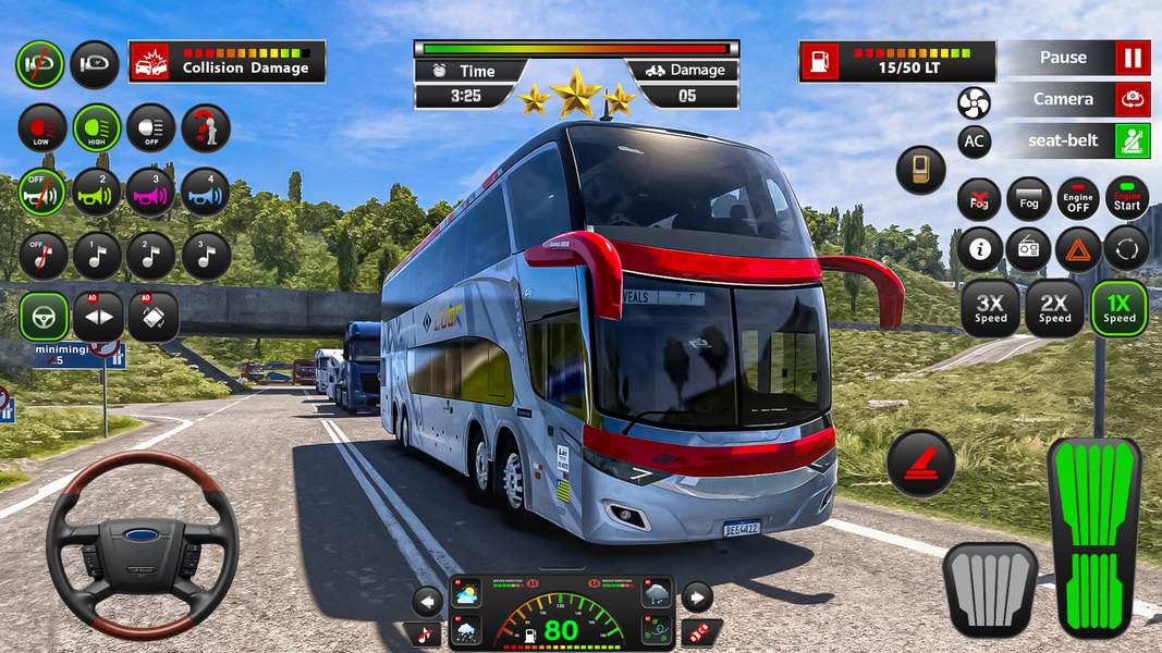 Open World Bus Driving Game ۳d - عکس بازی موبایلی اندروید