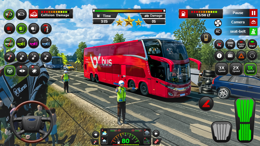 Open World Bus Driving Game ۳d - عکس بازی موبایلی اندروید