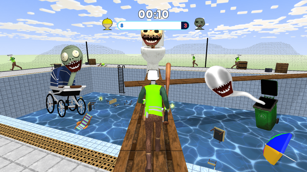 Camera Man vs Toilet Head TPS - عکس بازی موبایلی اندروید