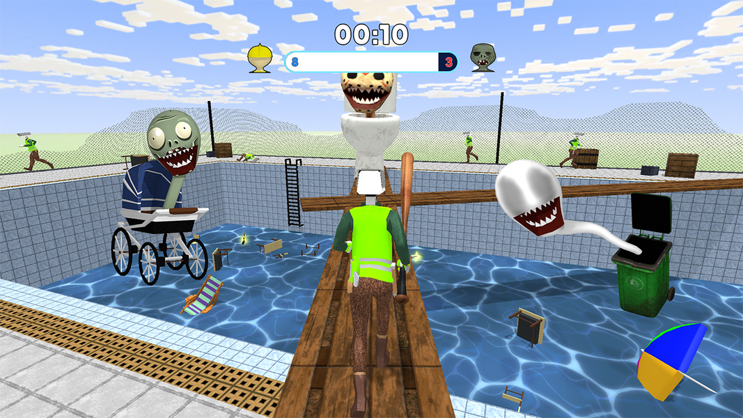 Camera Man vs Toilet Head TPS - عکس بازی موبایلی اندروید