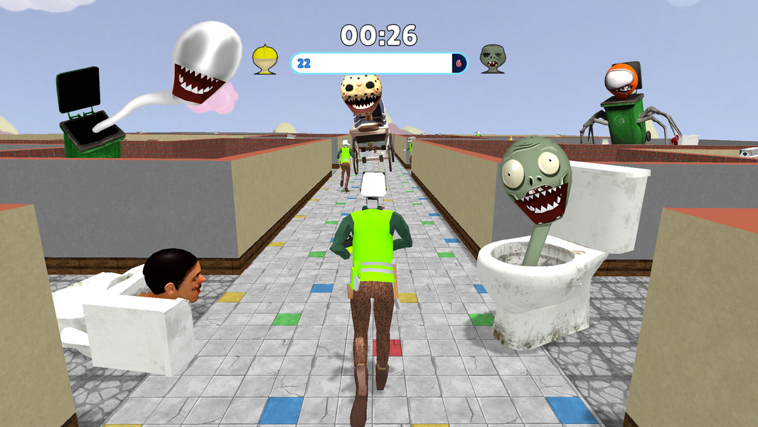 Camera Man vs Toilet Head TPS - عکس بازی موبایلی اندروید