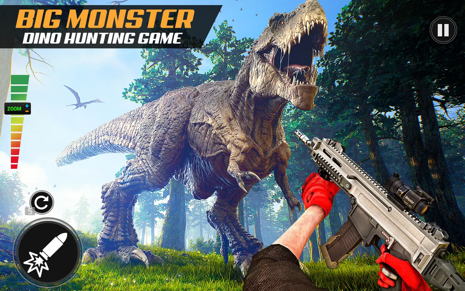 Wild Dinosaur Hunting Season - Gameplay image of android game