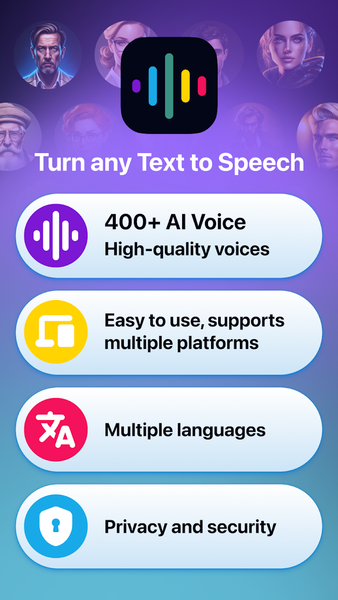 Text to Speech - AI Voices - Image screenshot of android app