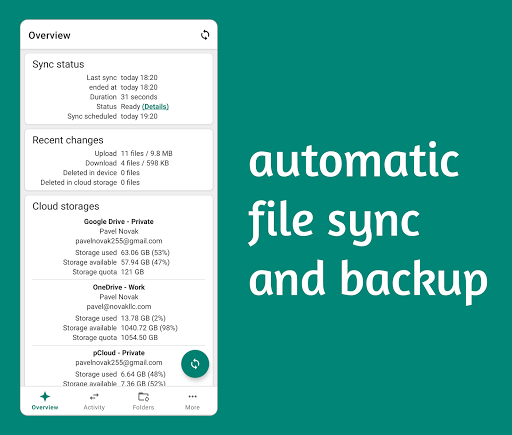 Autosync - File Sync & Backup - عکس برنامه موبایلی اندروید