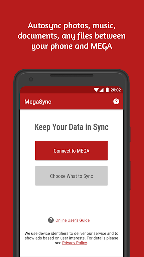 Autosync for MEGA - MegaSync - عکس برنامه موبایلی اندروید