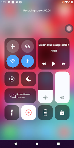 IOS Control Center and Assistive Touch - Image screenshot of android app