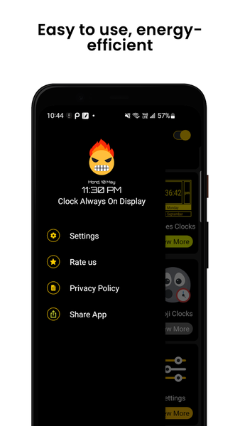 Clock Always On Display - Image screenshot of android app