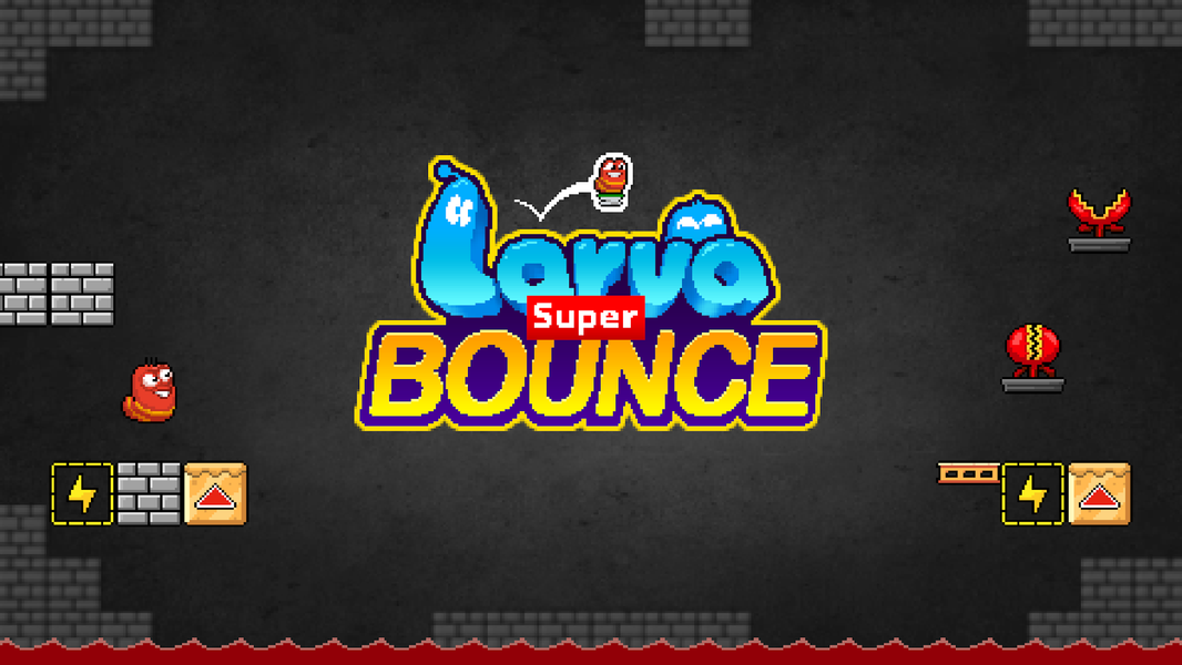 Larva Bounce - Gameplay image of android game