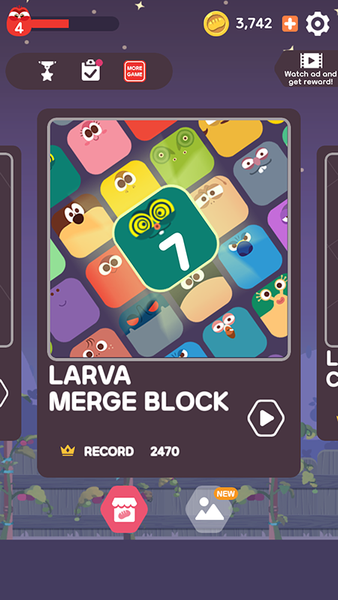 Larva Puzzle Collection - Gameplay image of android game