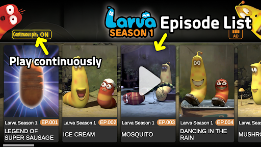 Larva season 1(full version) - عکس برنامه موبایلی اندروید