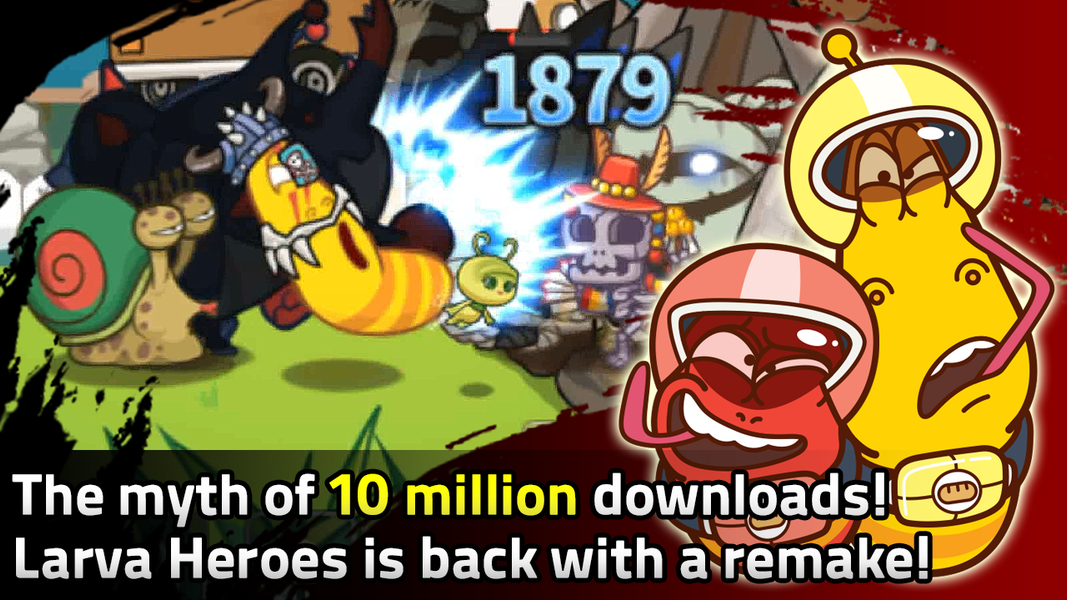 Larva Heroes : Remake - Gameplay image of android game