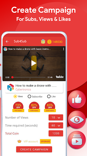 Sub for Sub Get View Sub Like - Image screenshot of android app